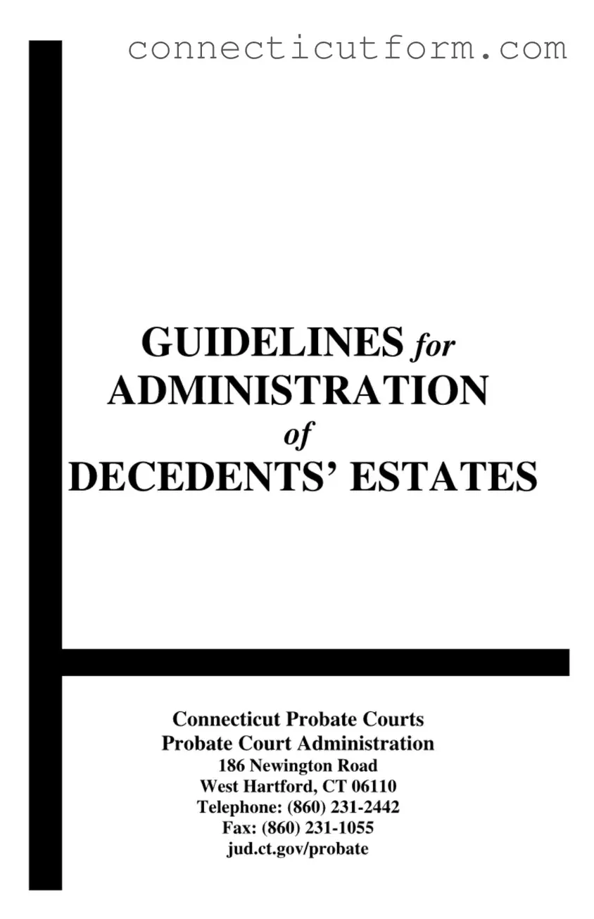 Free Connecticut Probate Form
