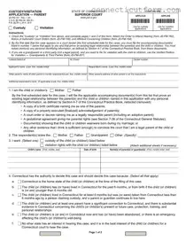 Free Connecticut Custody Application Form