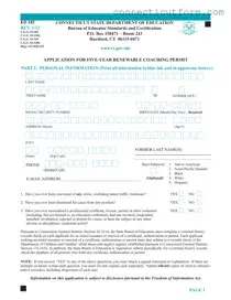 Free Connecticut Ed 185 Form